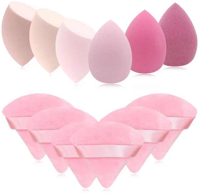 Main image of 6+6 Professional Makeup Sponge Set,2.76 inch Portable Soft Sponge Setting Face Puffs,Multicolor Makeup Blending Sponge Cosmetic Applicator for Loose Powder,Liquid,Facial Makeup ToolsPink)