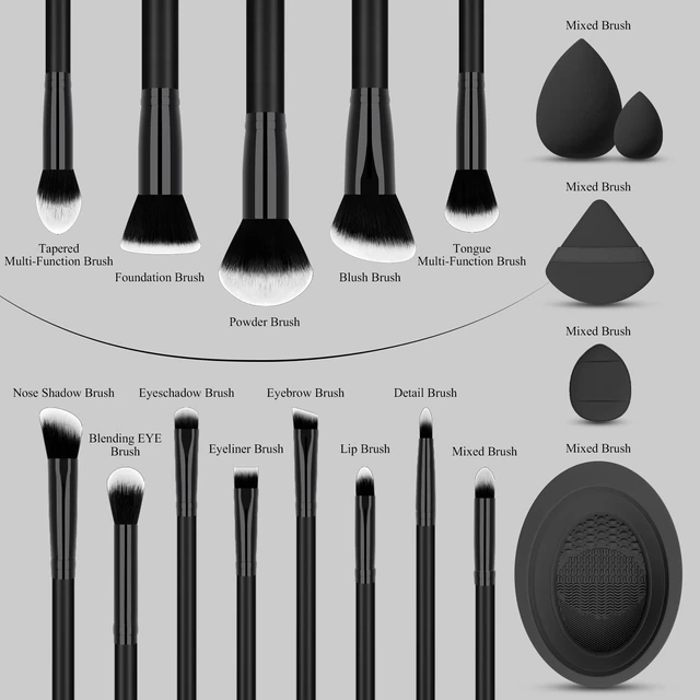 Alt view image 2 of 6 - Makeup Brushes 26 Pcs Makeup Kit,Foundation Brush Eyeshadow Brush Make up Brushes Set