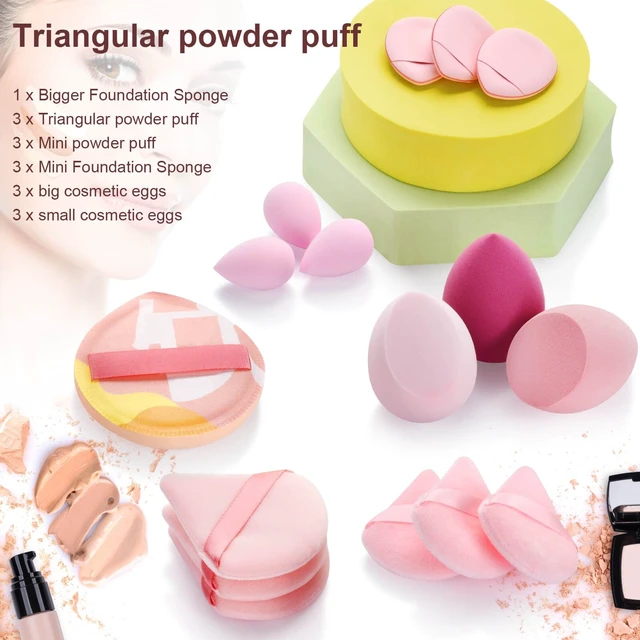 Alt view image 2 of 7 - 16PCS Makeup Sponge Set, with Triangle Powder Puff Beauty Blender Sponge and Mini Sponge For Foundation Concealer And Powder