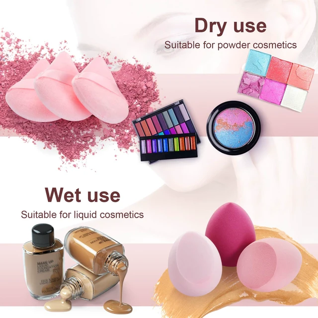 Alt view image 5 of 7 - 16PCS Makeup Sponge Set, with Triangle Powder Puff Beauty Blender Sponge and Mini Sponge For Foundation Concealer And Powder