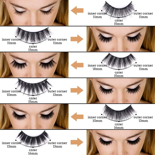Alt view image 6 of 6 - 30 Pairs False Eyelashes Kit -3D 6D Volume Wispy Lashes with 6 Styles | Soft Lightweight Natural Look, Reusable Handmade Fluffy Lashes for Women Girls(Everyday/Cat Eye/Mink Effect/Party)
