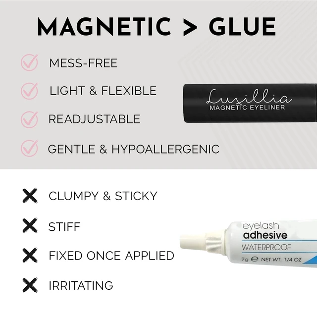 Alt view image 4 of 7 - Magnetic Eyelashes with Applicator Kit - 7 Set Natural Eye Lashes | Reusable no glue lashes, 5 pairs, magnetic liner, applicator, natural and dramatic styles, beginner friendly