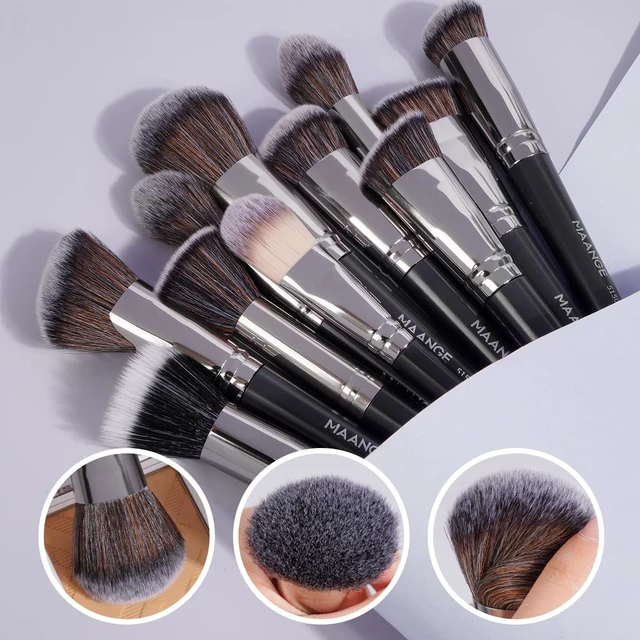 Alt view image 2 of 7 - Makeup Brushes 54 Pcs Makeup Tool Set, Multi-functional Makeup Kit Premium Synthetic Brush Make up Brushes Set for Women Girl (Black, 54 Pcs)