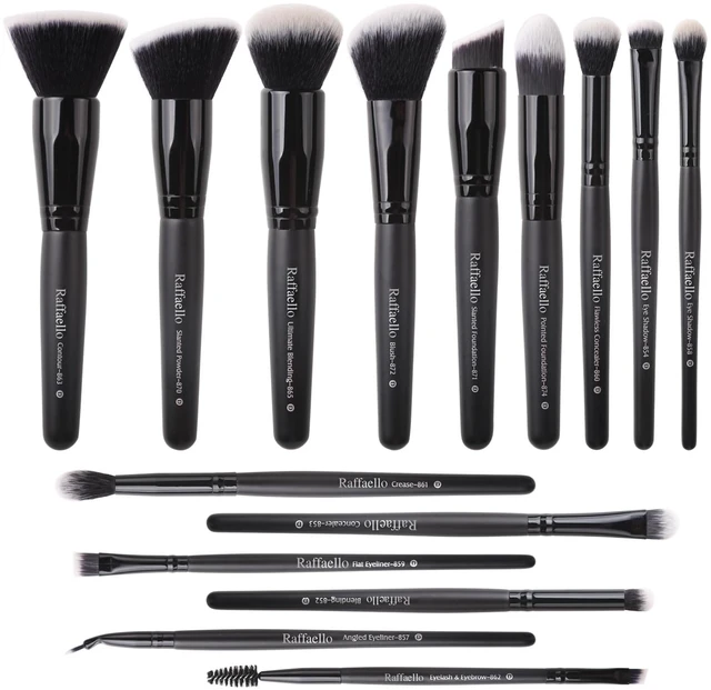 Main image of Makeup Brushes 15Pcs Makeup Brush Set Premium Synthetic Bristles | for Powder, Foundation, Contour, Blush, Concealer, Bronzer, Buffing, Eye Shadow Blending Liner