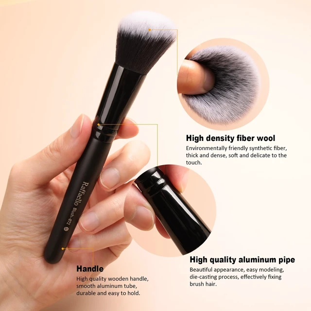 Alt view image 2 of 7 - Makeup Brushes 15Pcs Makeup Brush Set Premium Synthetic Bristles | for Powder, Foundation, Contour, Blush, Concealer, Bronzer, Buffing, Eye Shadow Blending Liner