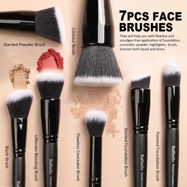 Alt view image 4 of 7 - Makeup Brushes 15Pcs Makeup Brush Set Premium Synthetic Bristles | for Powder, Foundation, Contour, Blush, Concealer, Bronzer, Buffing, Eye Shadow Blending Liner