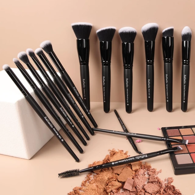 Alt view image 7 of 7 - Makeup Brushes 15Pcs Makeup Brush Set Premium Synthetic Bristles | for Powder, Foundation, Contour, Blush, Concealer, Bronzer, Buffing, Eye Shadow Blending Liner