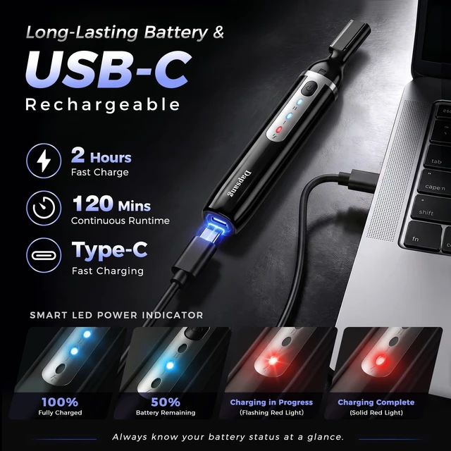 Alt view image 4 of 7 - Eyebrow Trimmer, Electric Eyebrow Razor for Women Men, Rechargeable Painless LED Light Facial Hair Shaver Remover with Rinseable Blade for Face Lips Neck Leg