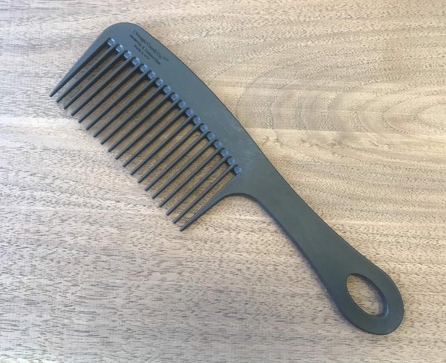 Alt view image 7 of 7 - Model 8 Carbon Fiber, Made in USA, Anti-static, Detangling & Shower comb, adds Lift & Volume, 8.5 inches (21.5 cm) long