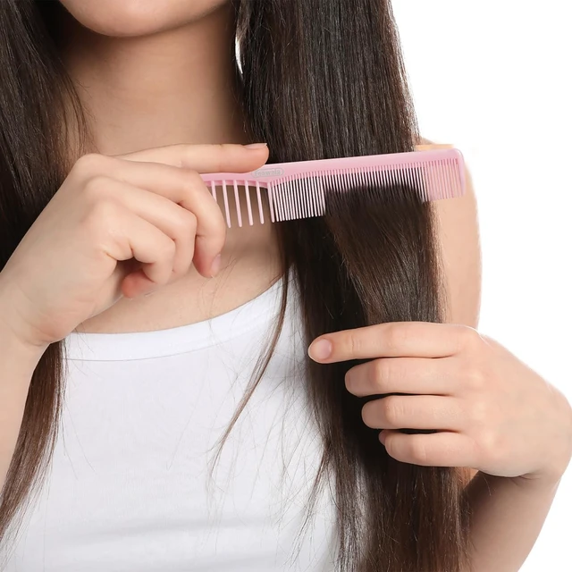 Alt view image 6 of 6 - Combs Set, Classic Hair Comb, Fine and Wide Teeth, For Hairdressing, Grooming, Detangling, Sectioning, Teasing, For Women and Men, 7 Inches, 4 Colors and 8 Pieces