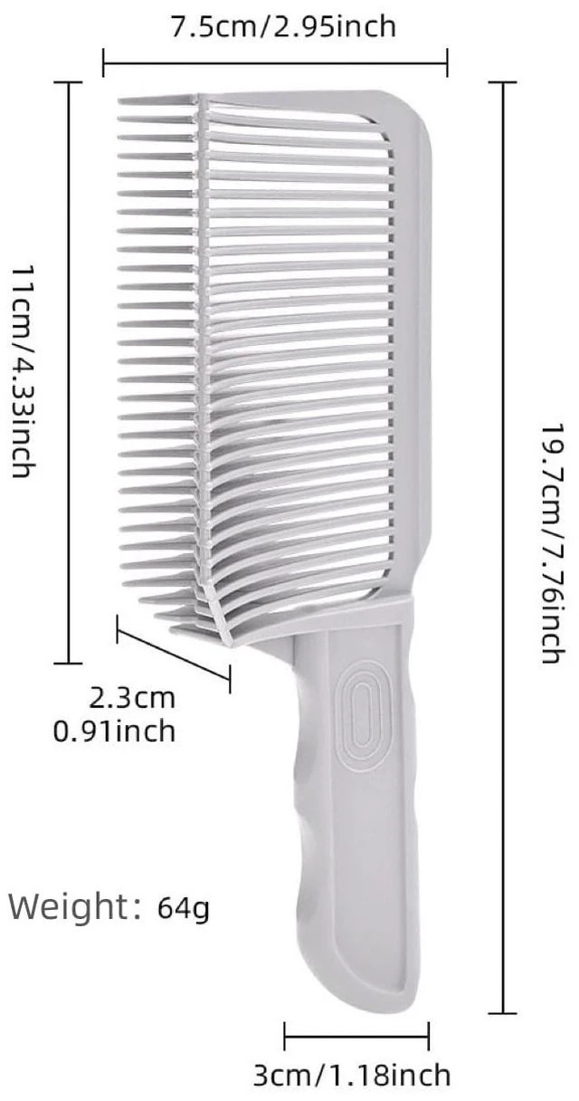 Alt view image 2 of 7 - V-shaped Comb Hair Blending Tool, Blend Friend Fade Comb Professional Hair Cutting Combs Heat Resistant FlatTop Hairs Clipper Cuts Tools for Men Salon Hairdressing, Barber or At Home (Grey 1pc)
