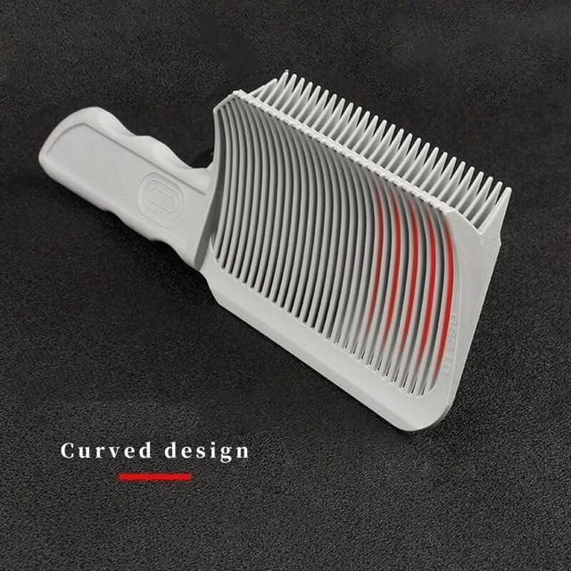 Alt view image 5 of 7 - V-shaped Comb Hair Blending Tool, Blend Friend Fade Comb Professional Hair Cutting Combs Heat Resistant FlatTop Hairs Clipper Cuts Tools for Men Salon Hairdressing, Barber or At Home (Grey 1pc)
