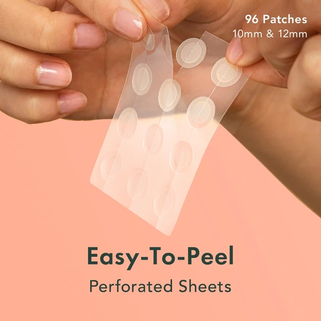 Alt view image 2 of 7 - Miracle Invisible Spot Cover Hydrocolloid Acne Pimple Patches (96 Ct) | Ultra-Thin Patch for Face, Absorbs Fluid From Blemishes, Facial Sticker, Korean Skin Care, Pore Care, 2 Sizes