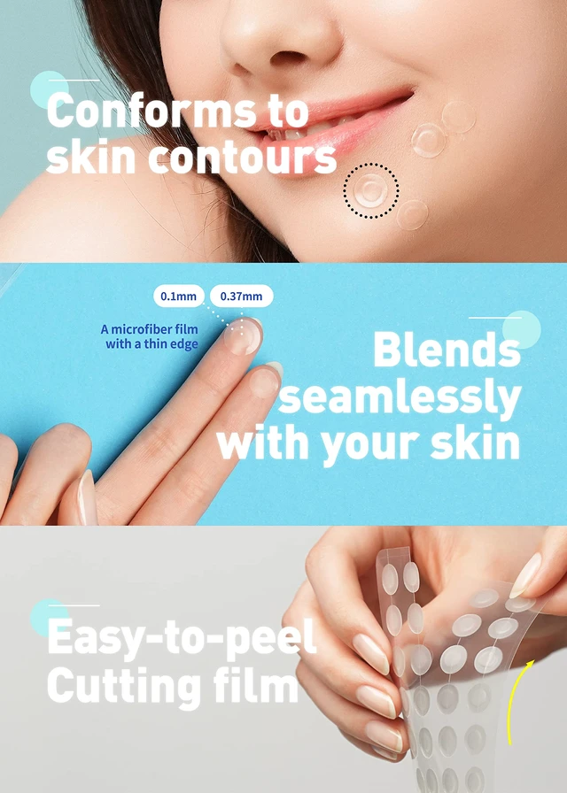 Alt view image 4 of 6 - Care Plus Spot Patch | Hydrocolloid Acne Korean Spot Patch to Cover Zits, Pimples and Blemishes, for Troubled Skin and Face (Hydrocolloid, 306 Count (Pack of 3))