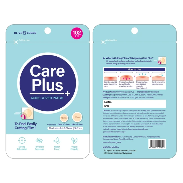Alt view image 6 of 6 - Care Plus Spot Patch | Hydrocolloid Acne Korean Spot Patch to Cover Zits, Pimples and Blemishes, for Troubled Skin and Face (Hydrocolloid, 306 Count (Pack of 3))
