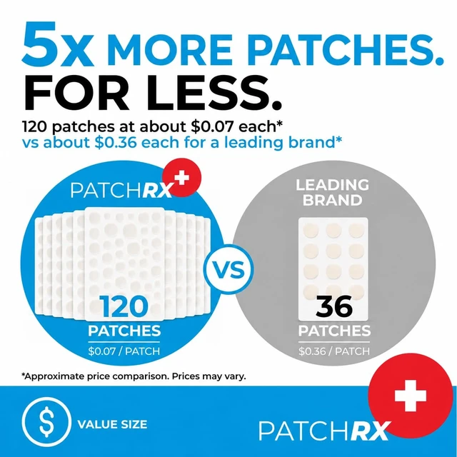 Alt view image 4 of 7 - Pimple Patches for Face (120 Patches), Hydrocolloid Acne Patches with Tea Tree Oil, Pimple Patch Pimple Stickers - Hydrocolloid Patch Acne Dots - Acne Pimple Patches For Face - Zit Patches
