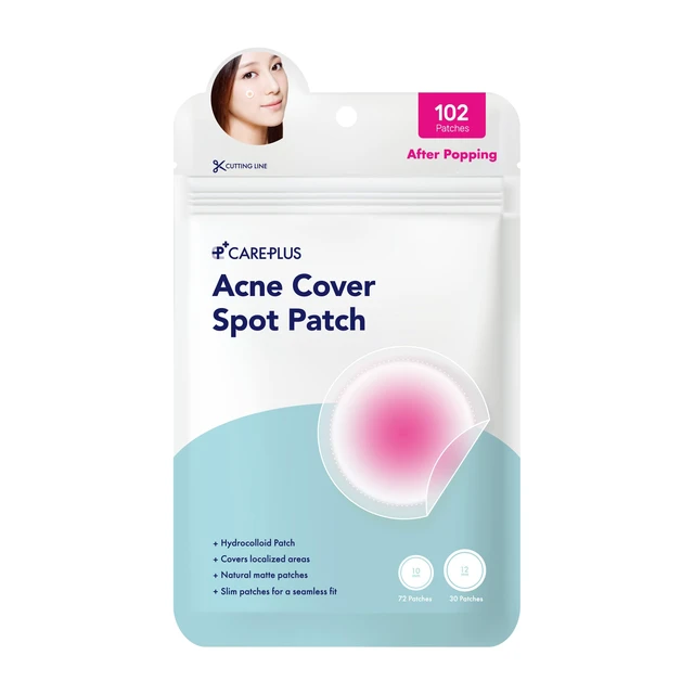 Alt view image 6 of 6 - Care Plus Spot Patch | Hydrocolloid Acne Korean Spot Patch to Cover Zits, Pimples and Blemishes, for Troubled Skin and Face (Hydrocolloid, 102 Count (Pack of 1))