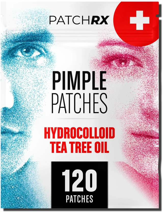 Main image of Pimple Patches for Face, Hydrocolloid Patch with Tea Tree Oil - Zit Stickers - Acne Blemish (120 Pack)