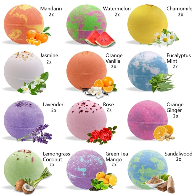 Alt view image 3 of 7 - Bath Bombs for Women Gift Set, 24 Natural & Organic Bath Bombs for Girls | BathBombs w/Essential Oils & Moisturizing Shea Butter, Spa Birthday Gift, Selfcare Gifts, Women, Teen Girls, Bridesmaid Gift