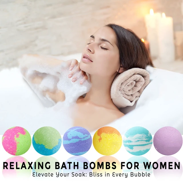 Alt view image 6 of 7 - Bath Bombs for Women Gift Set, 24 Natural & Organic Bath Bombs for Girls | BathBombs w/Essential Oils & Moisturizing Shea Butter, Spa Birthday Gift, Selfcare Gifts, Women, Teen Girls, Bridesmaid Gift