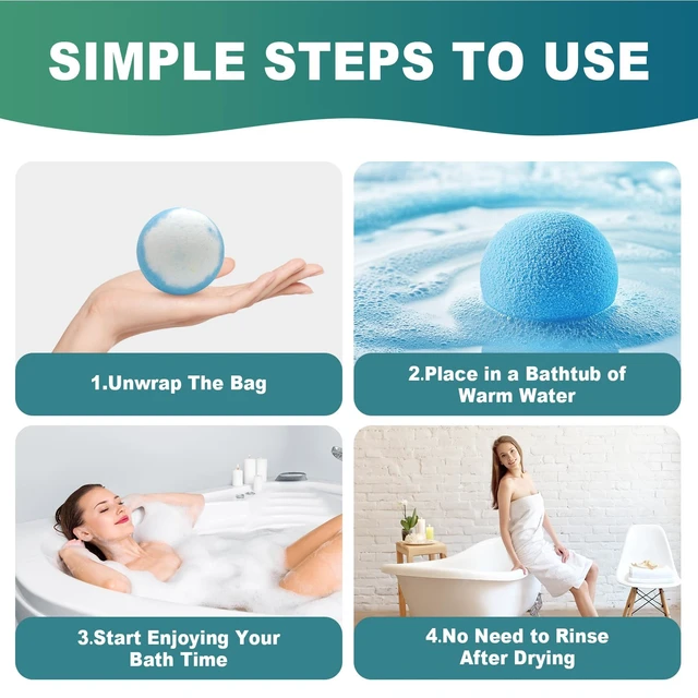 Alt view image 5 of 7 - Bath Bombs Birthday Gifts for Women & Men, 12 Pack Spa Relaxing Self Care | Handmade Natural Organic Bath Bomb with Shea Butter, Halloween Boo Basket Stuffers, Christmas Stocking Stuffers Gifts Set