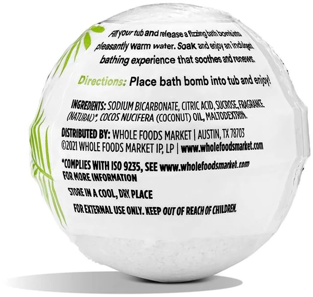 Alt view image 2 of 2 - Coconut Milk Fizzing Bath Bomb, 2.3 oz