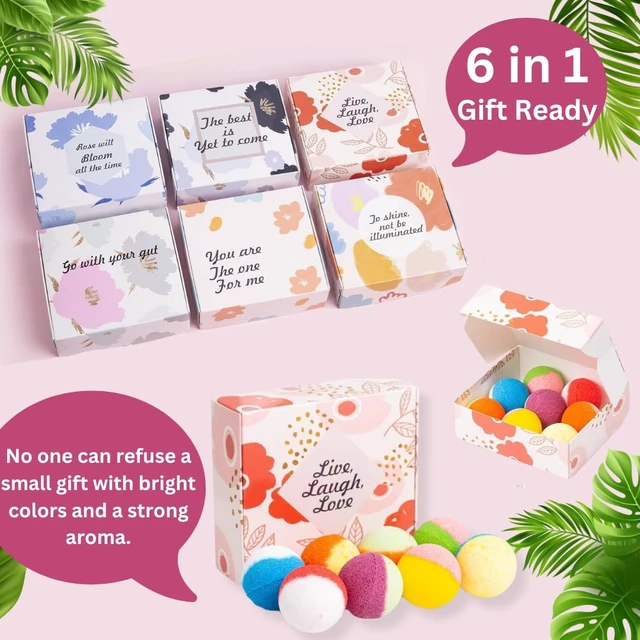Alt view image 4 of 6 - 48 Natural & Organic Bath Bombs for Women and Kids, Rich in Essential Oils, Relaxation and Stress Relief, BathBombs Gift Set for Mothers Day, Christmas, Valentines Day & Birthday