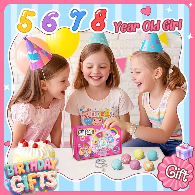 Alt view image 2 of 7 - Unicorn Bath Bombs for Kids with Bracelet Inside, Gifts for Girls 4-8 | Bubble Bath Toys, Birthday Gifts, Boo Basket Stuffers, Christmas Stocking Stuffers for 4 5 6 8 Daughter, Granddaughter
