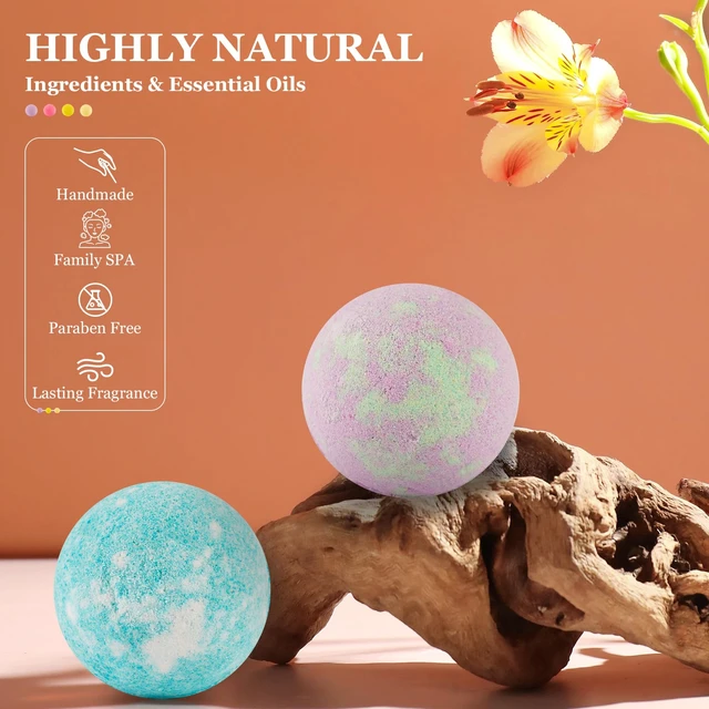 Alt view image 6 of 7 - Bath Bombs for Women Gift Set, 50 Pcs Natural Organic Bubble Bathbombs with 10 Rich Scents, Handmade Bubble Bath Fizzy, for Bubble Bath Spa,Her/Him,Wife,Girlfriend,Mother Present Giving