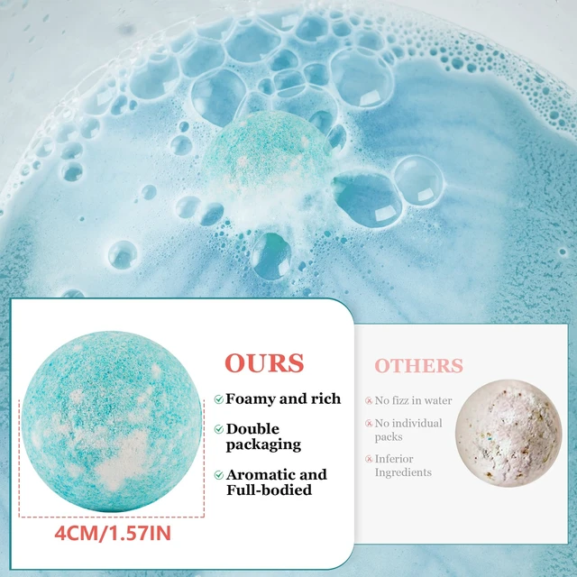 Alt view image 4 of 7 - Bath Bombs for Women Gift Set, 50 Pcs Natural Organic Bubble Bathbombs with 10 Rich Scents, Handmade Bubble Bath Fizzy, for Bubble Bath Spa,Her/Him,Wife,Girlfriend,Mother Present Giving