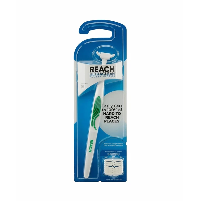 Alt view image 2 of 7 - Ultraclean Access Flosser Starter Bundle | Proper & Durable Oral Care & Hygiene | Effective Plaque Removal, Teeth & Gum Protection, PFAS-Free | Starter Kit + 3pk Mint Refills (28ct.)