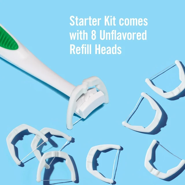 Alt view image 5 of 7 - Ultraclean Access Flosser Starter Bundle | Proper & Durable Oral Care & Hygiene | Effective Plaque Removal, Teeth & Gum Protection, PFAS-Free | Starter Kit + 3pk Mint Refills (28ct.)