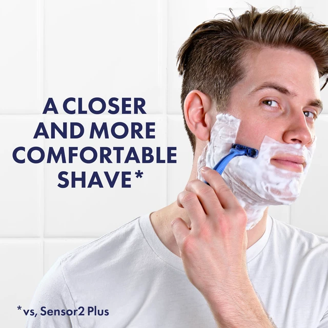 Alt view image 7 of 7 - Sensor3 Comfort Disposable Razors for Men, 8 Count, Lubrastrip Glides Easily Over Your Skin