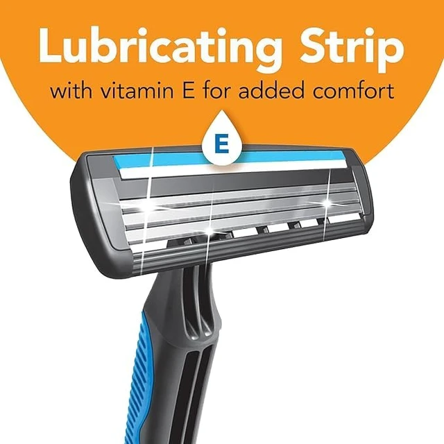 Alt view image 3 of 5 - Comfort 3 Disposable Razors, Long-Lasting 3-Blade Razors for Men, Perfect razors Designed for Smooth and Comfortable Shave, 24-Count