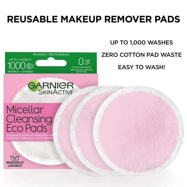 Alt view image 2 of 7 - Micellar Cleansing Eco Pads, Reusable, 3 Ultra-soft Microfiber Pads, 1 Count (Packaging May Vary)