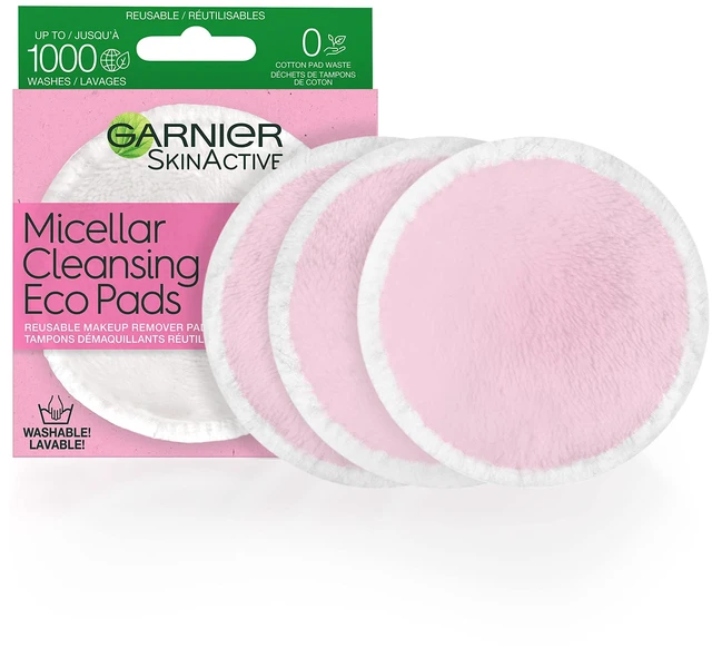 Main image of Micellar Cleansing Eco Pads, Reusable, 3 Ultra-soft Microfiber Pads, 1 Count (Packaging May Vary)