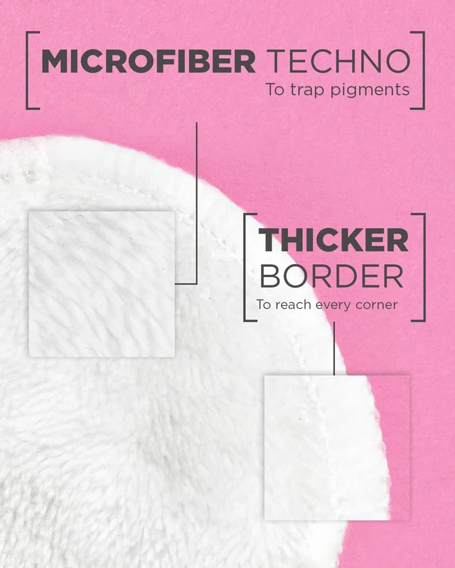 Alt view image 7 of 7 - Micellar Cleansing Eco Pads, Reusable, 3 Ultra-soft Microfiber Pads, 1 Count (Packaging May Vary)