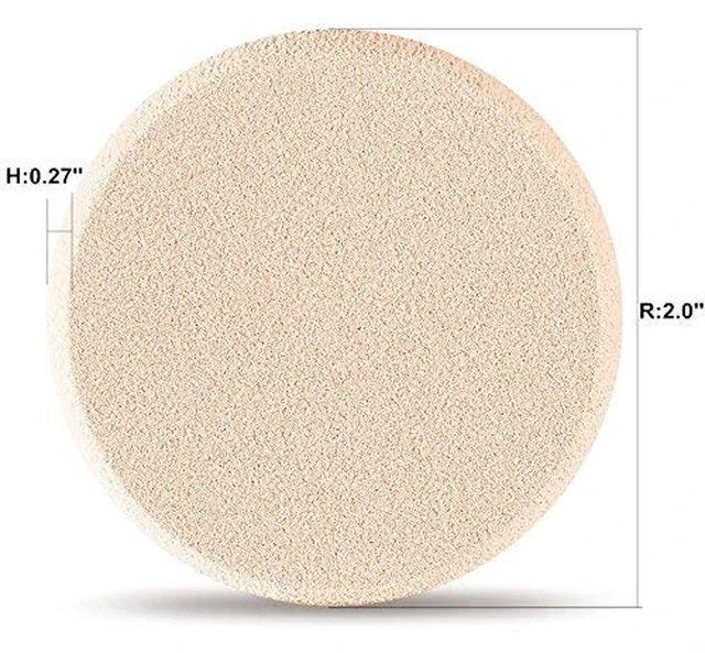 Alt view image 2 of 3 - 4pcs Round Makeup Sponges Supplement, Beauty Face Primer Compact Powder Puff, Blender Sponge Replacement for Cosmetic Flawless Foundation, Sensitive and All Skin Types