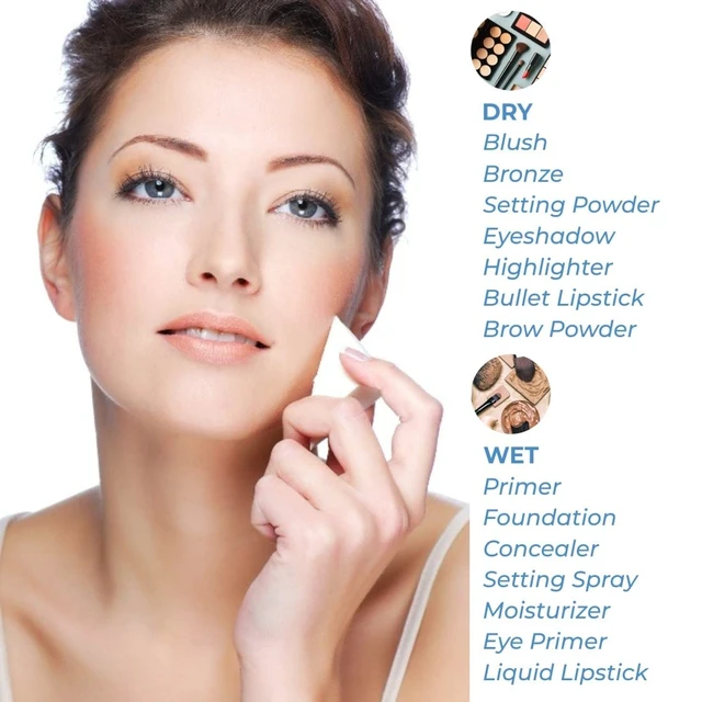 Alt view image 7 of 7 - Beauty Wedges, 100ct, Latex Free Foam Sponges | Foam Makeup Blenders for Precise, Flawless Application and Blending of Powder and Liquid Makeup
