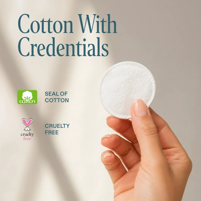 Alt view image 2 of 6 - My Cotton Premium Cotton Rounds for Face, Makeup Remover Pads, 1080 Count | 100% Pure, Lint-Free, Hypoallergenic, Soft & Absorbent for Toner & Serum, Gentle Facial Use, No Shedding