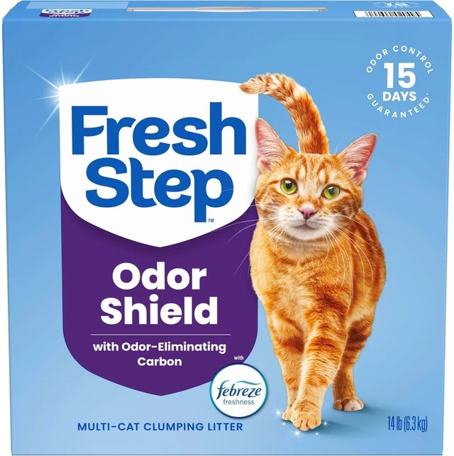 Main image of Odor Shield Multi Cat Clumping Cat Litter, 14 lb. | Febreze Freshness, Odor Shield with Ammonia Block Technology, Low Dust, Compatible with Most Automatic Litter Boxes