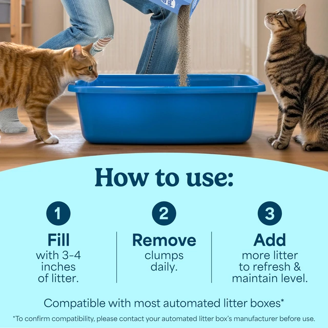 Alt view image 4 of 7 - Odor Shield Multi Cat Clumping Cat Litter, 14 lb. | Febreze Freshness, Odor Shield with Ammonia Block Technology, Low Dust, Compatible with Most Automatic Litter Boxes