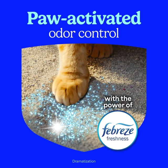 Alt view image 6 of 7 - Odor Shield Multi Cat Clumping Cat Litter, 14 lb. | Febreze Freshness, Odor Shield with Ammonia Block Technology, Low Dust, Compatible with Most Automatic Litter Boxes