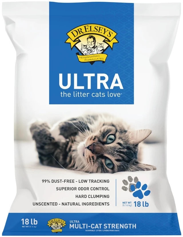 Main image of Ultra Unscented Clumping Clay Cat Litter 18 lb Bag