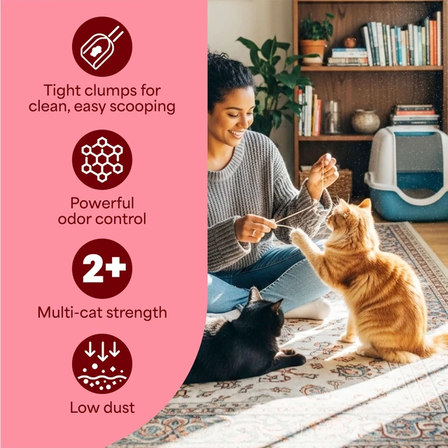 Alt view image 7 of 7 - Extreme Clump Multi Cat Clumping Cat Litter, 14 lb. | Forms Tight Clumps, Easy To Scoop, Scented, Ammonia Block Technology, Low Dust, Compatible with Most Auto Litter Boxes