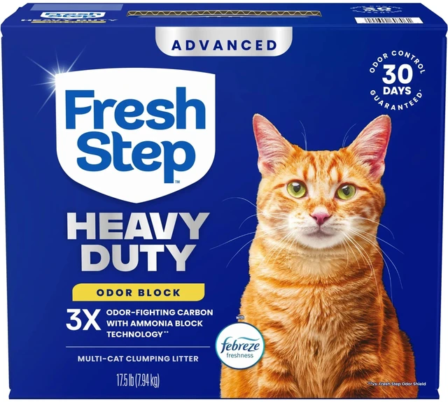 Main image of Advanced Heavy Duty Multi Cat Clumping Cat Litter, 17.5 lb. | Heavy Duty, Odor Control, 3X Odor-Eliminating Carbon, Ammonia Block Technology, Compatible with Most Auto Litter Boxes
