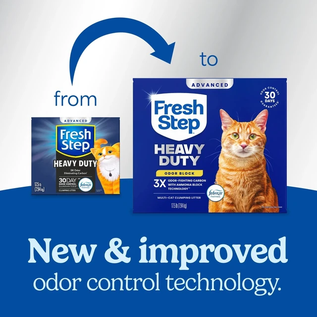 Alt view image 2 of 7 - Advanced Heavy Duty Multi Cat Clumping Cat Litter, 17.5 lb. | Heavy Duty, Odor Control, 3X Odor-Eliminating Carbon, Ammonia Block Technology, Compatible with Most Auto Litter Boxes