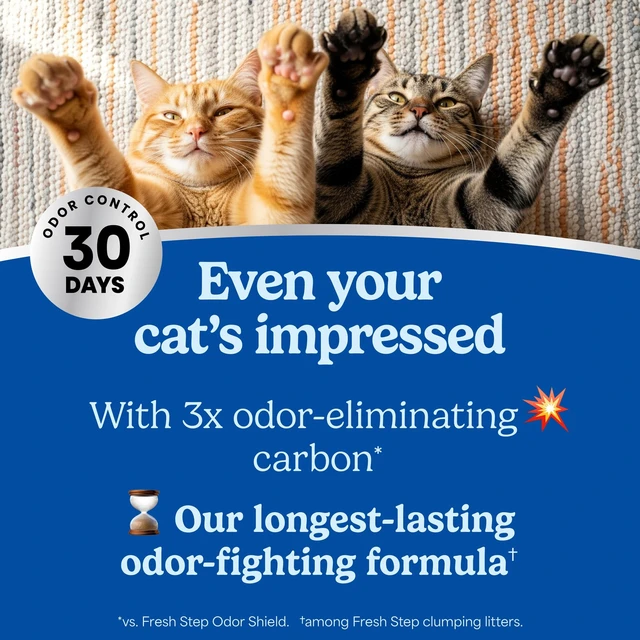 Alt view image 3 of 7 - Advanced Heavy Duty Multi Cat Clumping Cat Litter, 17.5 lb. | Heavy Duty, Odor Control, 3X Odor-Eliminating Carbon, Ammonia Block Technology, Compatible with Most Auto Litter Boxes