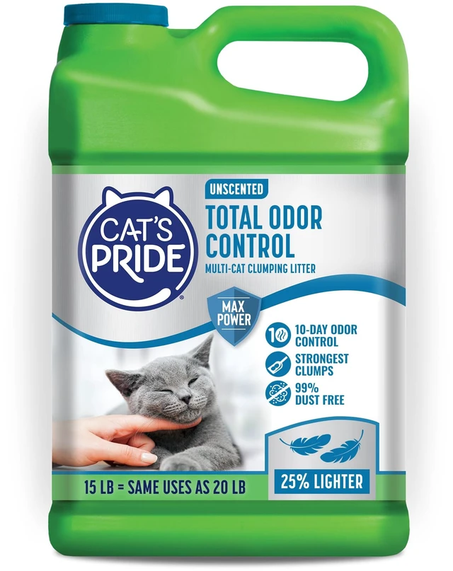 Main image of Total Odor Control, Max Power, Clumping Litter Unscented 15lb
