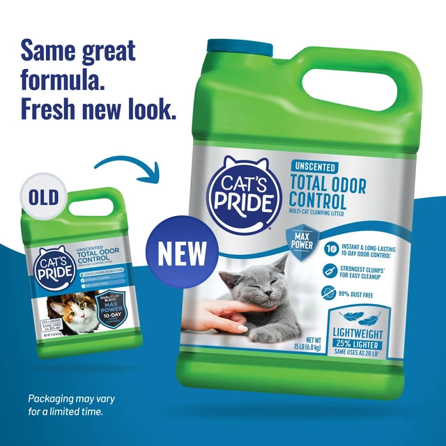 Alt view image 2 of 7 - Total Odor Control, Max Power, Clumping Litter Unscented 15lb